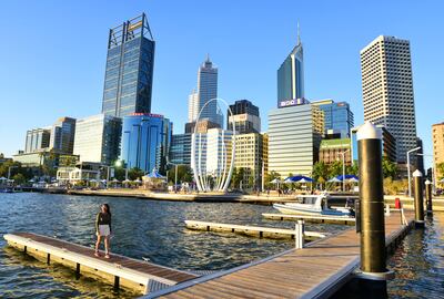 Perth, the writer's home city, had less than 20 Covid-19 cases for a year starting June 2020. Photo: Ronan O'Connell