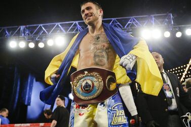 Vasyl Lomachenko will put his WBA and WBO lightweight world titles on the line and will aim to add the WBC strap to his collection against Luke Campbell. AP Photo