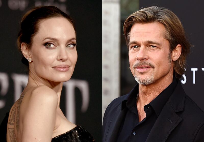 This combination photo shows Angelina Jolie at a premiere in Los Angeles on Sept. 30, 2019, left, and Brad Pitt at a special screening on Sept. 18, 2019. Jolie criticized a judge deciding on custody arrangements for her and Pittâ€™s children during their divorce, saying in a court filing on Monday, May 24, 2021, that the judge refused to allow their kids to testify. (AP Photo/File)