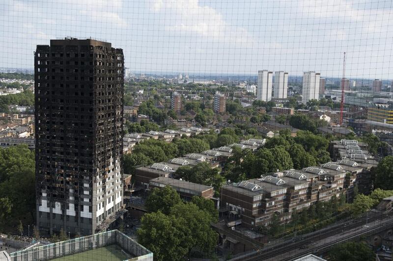 The Grenfell Tower fire claimed the lives of 72 people in June 2017. AFP
