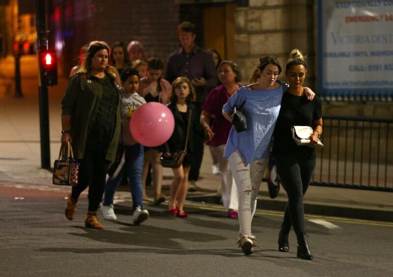 The explosion went off near the end of the concert. Getty Images