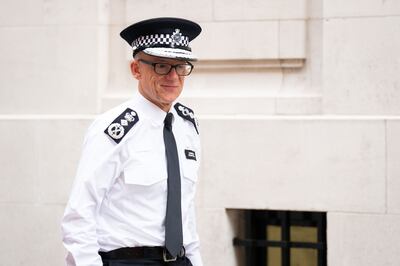 Metropolitan Police Commissioner Sir Mark Rowley. PA 