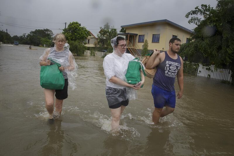 Thousands were evacuated after flash floods hit the region following heavy rains.  EPA