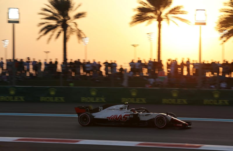 Haas' Kevin Magnussen during qualifying. Reuters