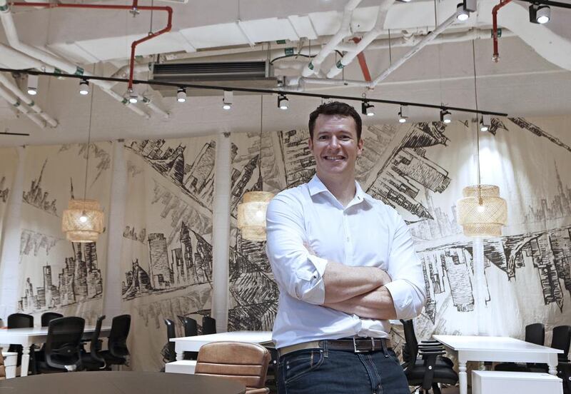 Evan Burfield, co-founder and co-chief executive of 1776, says ‘We want to digitise big, messy, hard sectors. We want to create a global marketplace.’Jeffrey E Biteng / The National