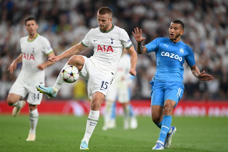 Eric Dier, 6 – Sent an early sign of intent when he rather abruptly clattered into Suarez, which resulted in a talking to from the referee and he saw yellow card for a similar altercation. Threw himself at a Guendouzi strike from distance as Marseille started to get on top. Getty Images