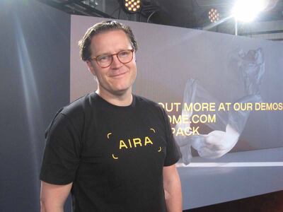 Daniel Sarefjord is the chief executive of Aira, a heat pump company. Daniel Bardsley / The National 