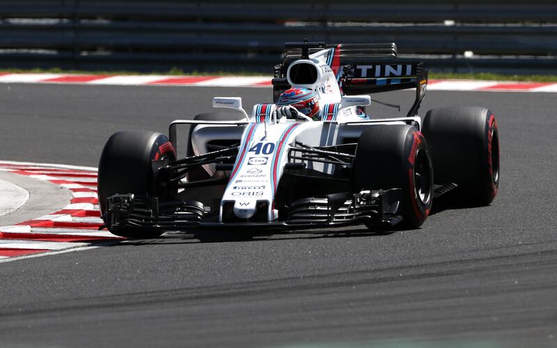 Paul Di Resta in action for Williams during qualifying for Sunday's Hungarian Grand Prix. Peter Kohalmi / AFP