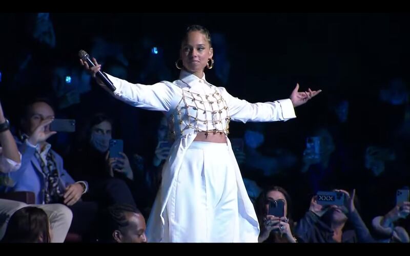 Alicia Keys performed at Maraya Concert Hall, AlUla, last year. Photo: Al Ula Moments