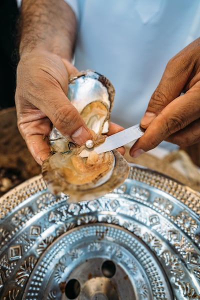 A pearl from a farmed oyster in Ras Al Khaimah. Courtesy: Abdulla Al Suwaidi