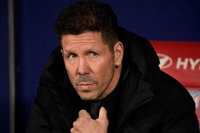 Atletico Madrid coach Diego Simeone. AFP