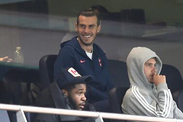 Tottenham's Gareth Bale in the stands. Reuters