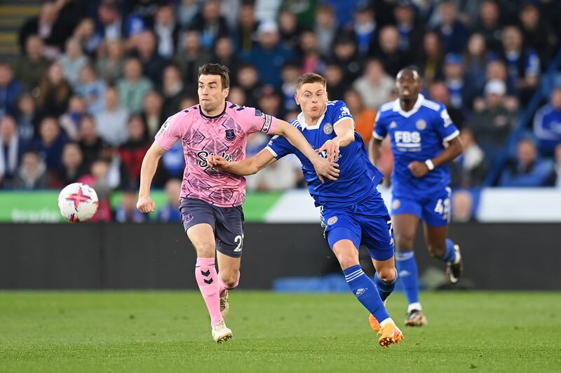 Seamus Coleman - 7, Showed plenty of attacking intent, clipping the ball into Calvert-Lewin and getting to the byline before cutting the ball back for McNeil’s chance. Also defended well against Barnes but was forced off injured before half time. Getty Images