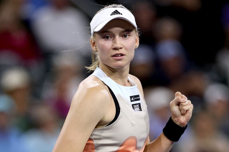 Elena Rybakina beat Iga Swiatek in the semi-final of the BNP Paribas Open at Indian Wells. AFP