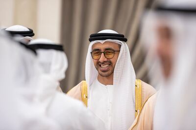 Sheikh Abdullah bin Zayed, Minister of Foreign Affairs and International Co-operation, has stressed the need for schools to promote Emirati culture. Photo: UAE Presidential Court