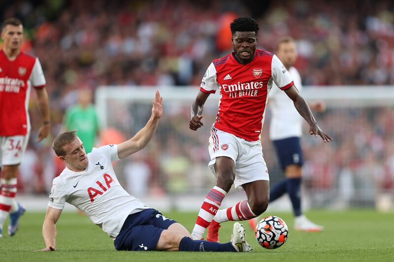Thomas Partey - 8: Lovely backheel to teammate in first 10 minutes, then forced good save from Lloris quarter-of-an-hour in. Brilliant switch cross-field pass to Aubameyang just before break and generally looks like he is finally finding a bit of form and fitness. Getty