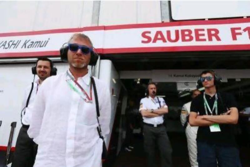 Roman Abramovich, the owner of Chelsea Football Club, was at the Sauber garage in Monaco last weekend.