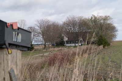 The small dilapidated farmhouse where FBI agents arrested Justen Watkens, 25. Willy Lowry for The National