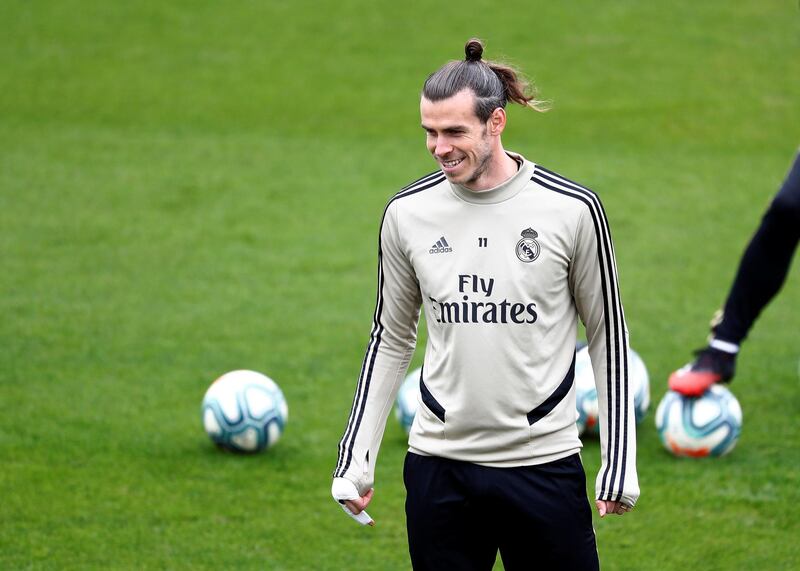 Soccer Football - Real Madrid Training - Ciudad Real Madrid, Madrid, Spain - February 29, 2020   Real Madrid's Gareth Bale during training   REUTERS/Juan Medina