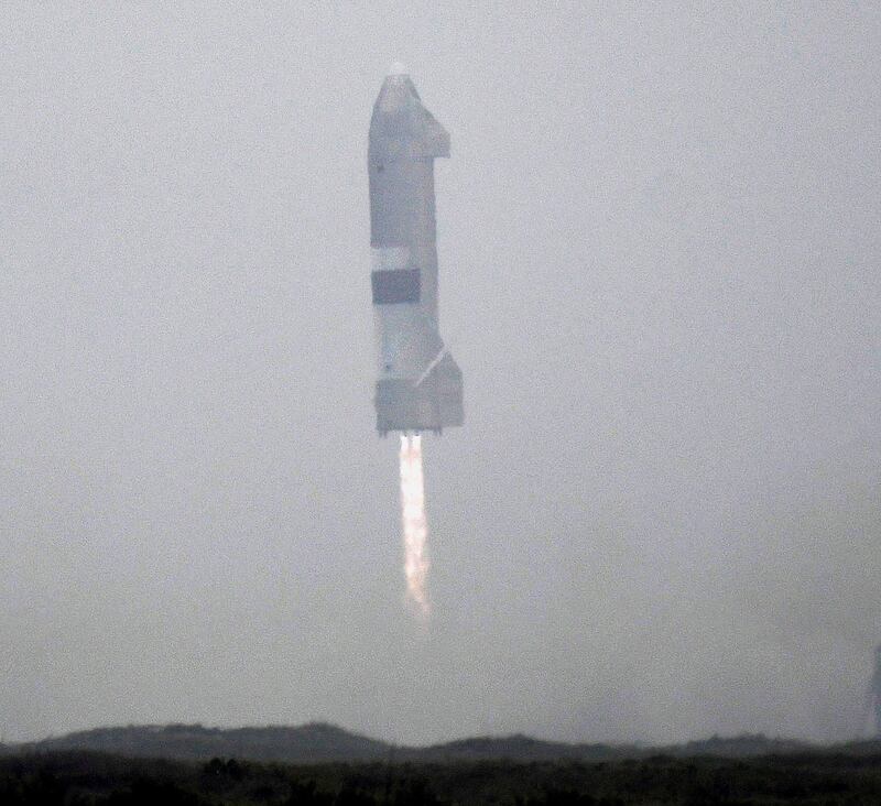 SpaceX SN15 starship prototype descends for a successful landing for the first time from the company's starship facility in Boca Chica, Texas. Reuters