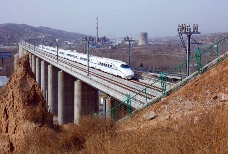 China built a 3,676km-long rail network for trains travelling at up to 350kph. Between now and the end of 2012, more than 9,000km of high-speed rail is due to be built.