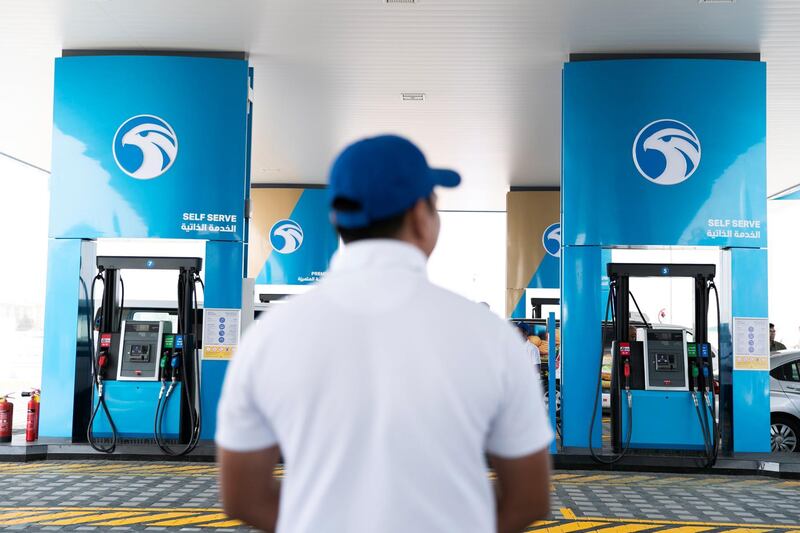 DUBAI, UNITED ARAB EMIRATES - JANUARY 30, 2019.

ADNOC's first service station opens in Dubai.

(Photo by Reem Mohammed/The National)

Reporter:JENNIFER GNANA
Section:  BZ