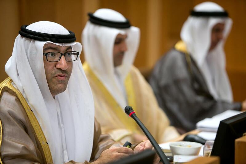 Abdul Rahman Al Owais, Minister of Health, was faced with questions on many concerns FNC members had over the health system at Tuesday’s session. Silvia Razgova / The National