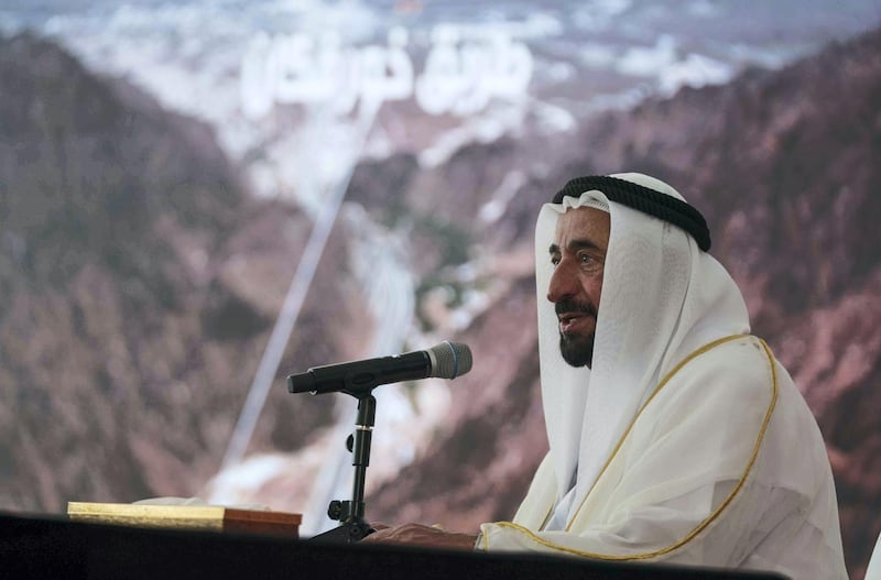 Dr Sheikh Sultan bin Mohammed Al Qasimi, Ruler of Sharjah, explains the origins of the idea for Sharjah - Khor Fakkan Road. Wam
