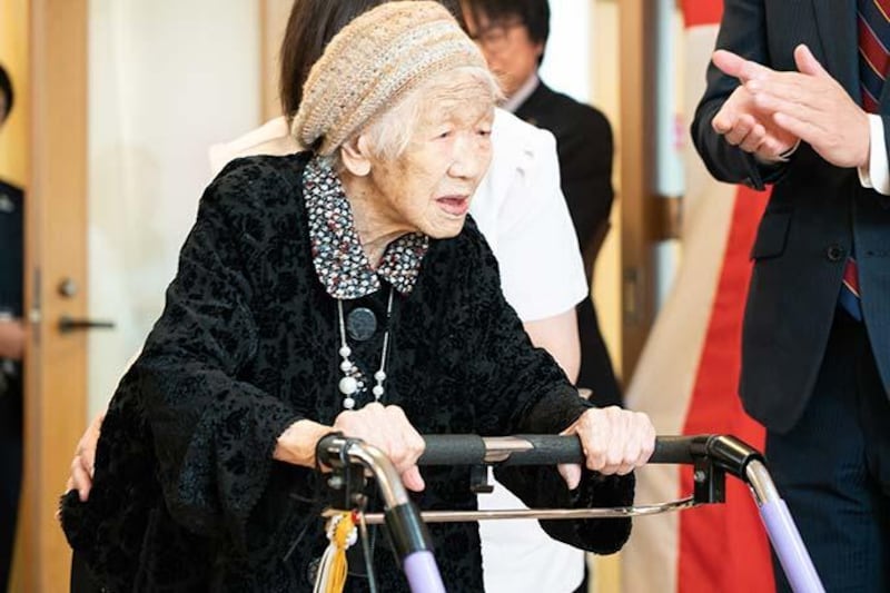 Kane Tanaka from Fukuoka, Japan has been confirmed as the oldest living person at 116 years and 66 days old. Courtesy Guinness World Records.
