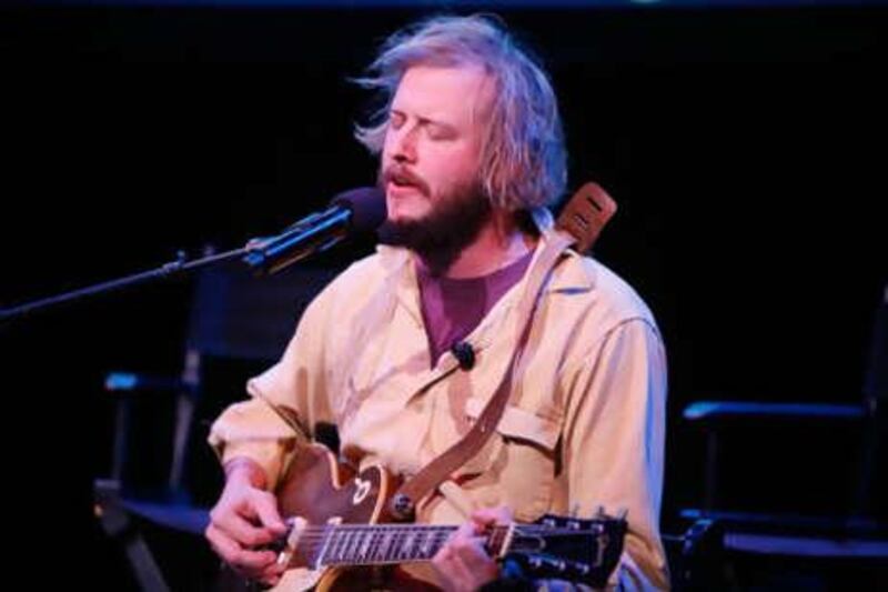 Justin Vernon of Bon Iver performs at the New Yorker Festival.