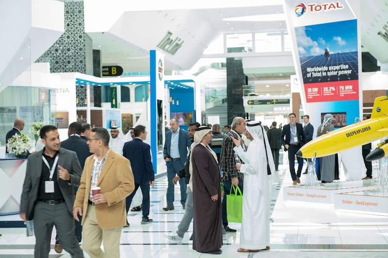 The gathering of more than 30,000 visitors, 400 companies and 350 speakers will arguably be focused on maintaining the hard-won momentum generated by the UAE Consensus reached in Dubai late last year. Photo: RX