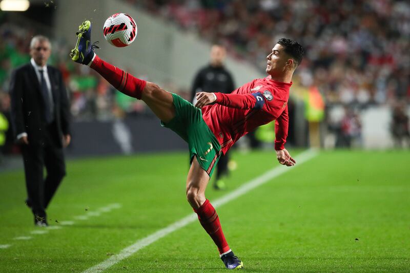 Portugal's Cristiano Ronaldo in action. EPA