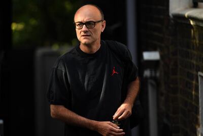 epa08449010 Dominic Cummings, Special Advisor to Britain's Prime Minister Boris Johnson, departs his home in London, Britain, 28 May 2020. Calls for Cummings's resignation have increased since news broke the Cummings violated lockdown regulations when he and his wife - both suspected of showing Covid-19 symptoms - travelled across the country to self-isolate at a family's property.  EPA/NEIL HALL