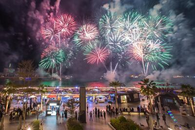 The Beach, JBR will be having fireworks at midnight, in addition to its drone shows, for New Year's Eve. 