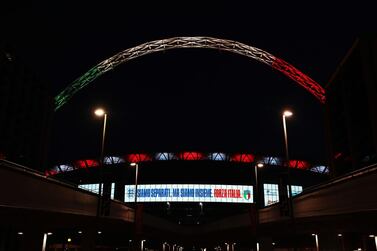 Wembley Stadium in London, the home of English football. PA