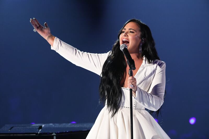 Demi Lovato will perform at Dubai's Coca-Cola Arena on Saturday. Getty Images