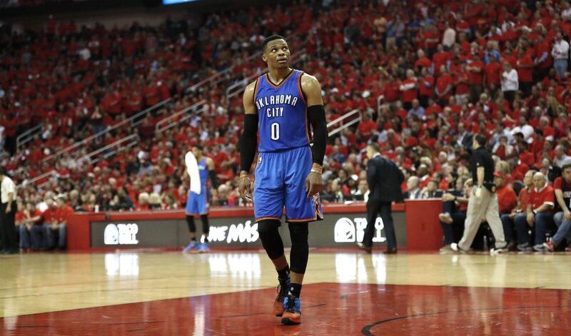 Oklahoma City Thunder's Russell Westbrook was the first NBA player since 1962 to average double digits in points, rebounds and assists in the same season. David J Phillip / AP Photo