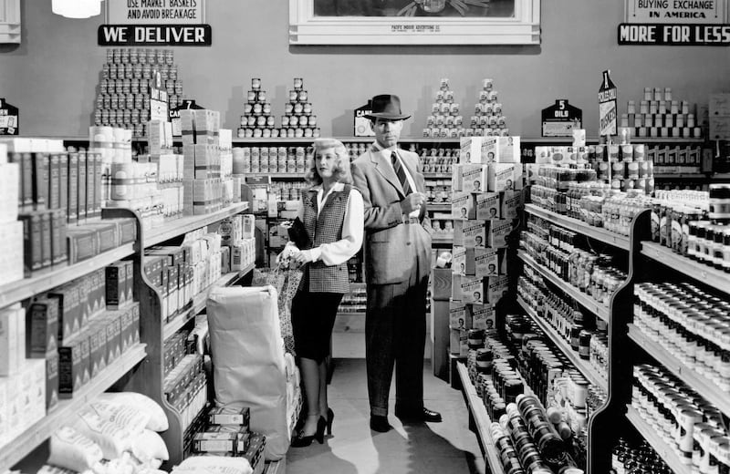 Barbara Stanwyck and Fred MacMurray in Double Indemnity. Courtesy Paramount Pictures