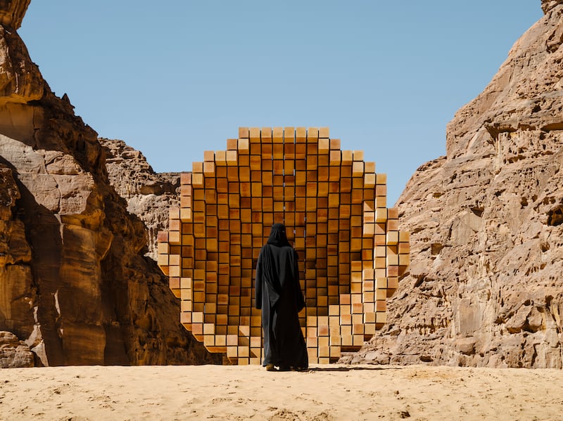 Dana Awartani's 'Where the Dwellers Lay' draws inspiration from the vernacular architecture of AlUla.