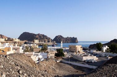 All is quiet on the streets of Haramil, a village in Muscat, Oman. AFP