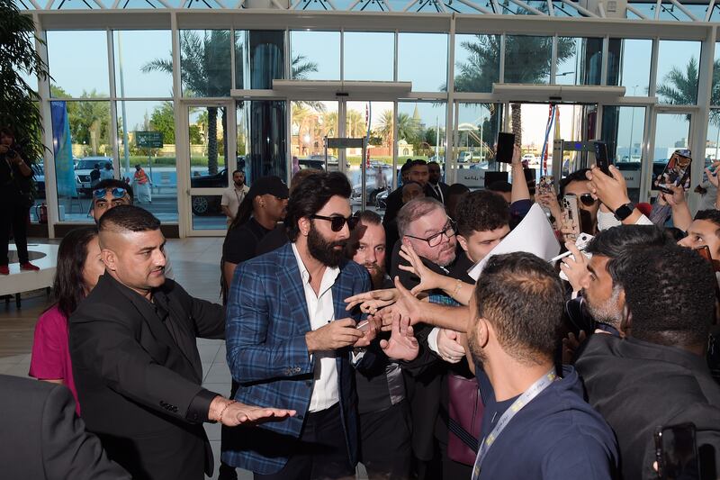 Kapoor meeting fans at the Red Sea International Film Festival