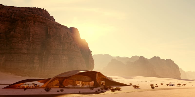 Saudi Arabia's ancient AlUla will welcome a new eco-chic resort in 2027. All photos: Royal Commission for AlUla