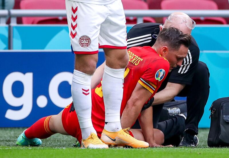 Connor Roberts - 6: Swansea full-back picked up a painful-looking groin injury stretching to keep the ball from going out towards end of first half that ended his game early. PA