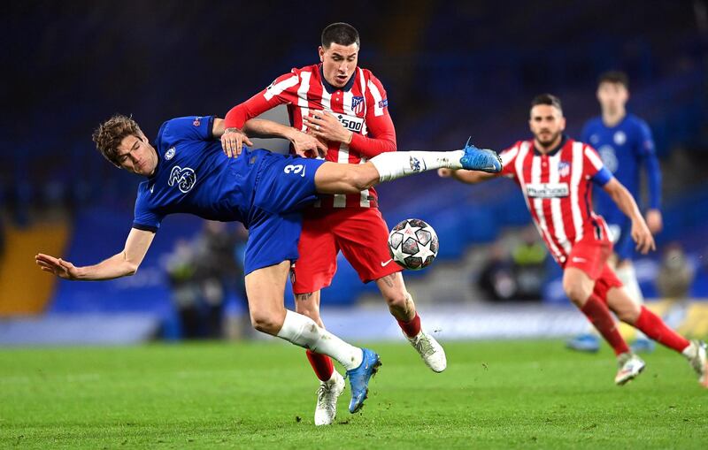 Marcos Alonso 6 – He looked dangerous in the Atletico half and loved getting forward, on one occasion going on a mazy run before passing across the pitch. Had little to do defensively.  EPA
