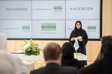 Mouza Al Nasri, acting chief executive of Khalifa Fund for Enterprise Development, said the new training programme will fast track the business journey of female entrepreneurs. Courtesy KFED