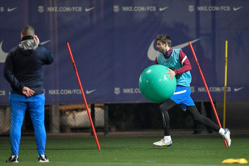 Barcelona's Spanish defender Gerard Pique. AFP