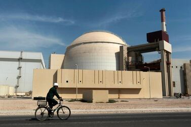 The reactor building of the nuclear power plant on the outskirts of the southern Iranian city of Bushehr. AP