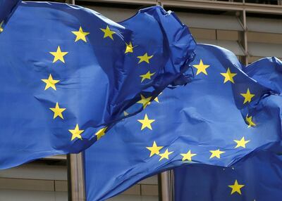 European Union flags flutter outside the EU Commission headquarters in Brussels.  Reuters / Yves Herman / File Photo