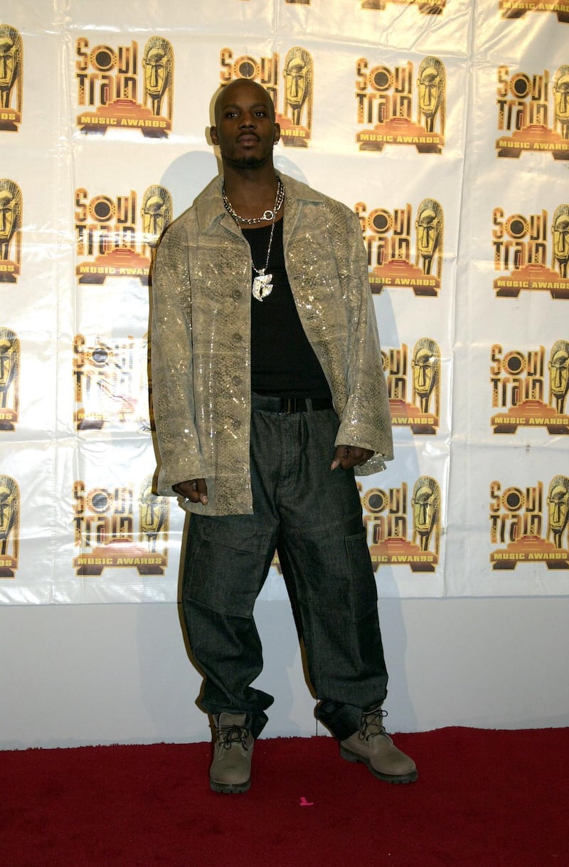 365526_01: 3/04/00. Los Angeles, CA. DMX posing for photos backstage at The 14th Ann. Soul Train Music Awards. Photo by Brenda Chase Online USA Inc.