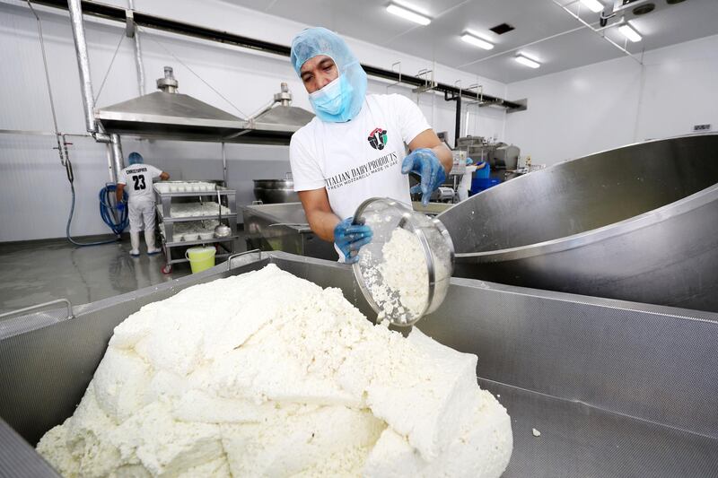 Sharjah, United Arab Emirates - Reporter: Kelly Clarke. News. Food. Italian Dairy Products is a factory in Sharjah that makes mozzarella cheese the Italian way using local UAE ingredients. Monday, February 15th, 2021. Dubai. Chris Whiteoak / The National